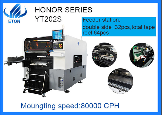 Máy lấy và đặt SMT nhẹ bảng điều khiển với 80000cph và phần mềm R&D