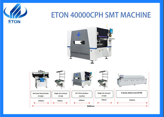 Máy làm bóng đèn LED 10 đầu phun Máy chọn và đặt 40000CPH