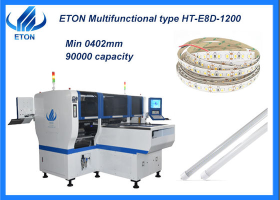 90000CPH SMT Mounter Double Arm Double Module Double Speed cho đèn ống / dải / bóng đèn