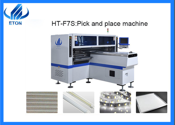 HT-F7S Máy lắp đặt SMT cho 0,6m-1,2m PCB cứng Amp 0,5m-1m LED Dải linh hoạt