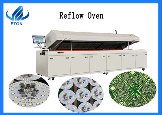 Lò LED Reflow Lò gắn máy SMT Thiết kế dây đai với 2 khu làm mát