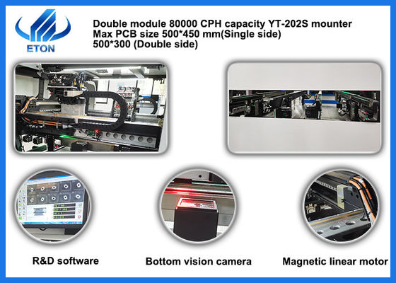 Máy chọn và đặt bóng đèn LED có độ chính xác cao 98000CPH cho các thành phần 0201