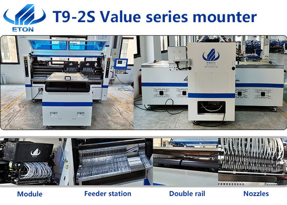 SIRA Double Rail SMT Pick Place Machine Bốn nhóm Vị trí đứng đầu 136 Trạm trung chuyển