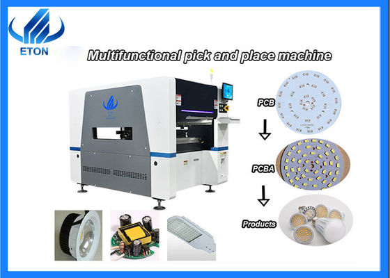 Bóng đèn LED mô tơ tuyến tính từ tính Bộ gắn 10 đầu 40000CPH SMT Chip Mounter