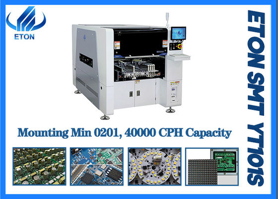 0201 Máy sản xuất đèn LED linh kiện 40000 CPH cho bảng mạch PCB độ chính xác cao