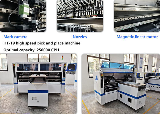 6KW Dual Arm Four Module SMT Pick Place Machine Máy làm đèn sọc linh hoạt