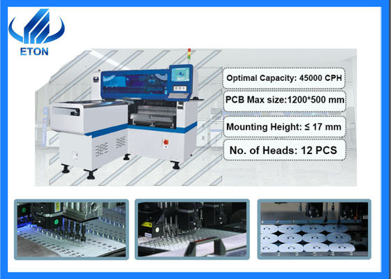 Máy lắp ráp bóng đèn LED 12 đầu SMT Mounter với Windows 7