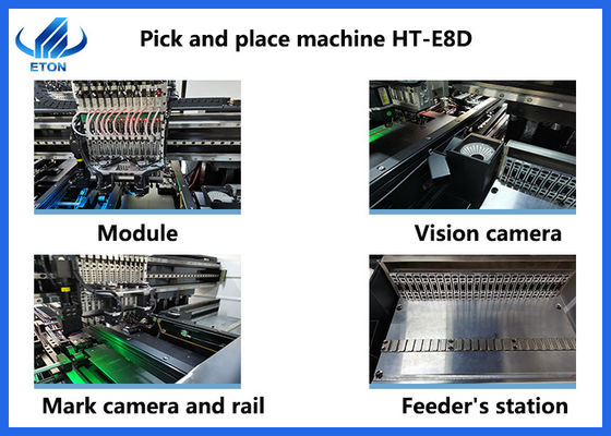 Linh kiện 0,2mm Trình điều khiển nguồn SMT Pick Place Machine 90000CPH Máy tạo bóng đèn LED