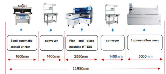 Băng tải FPCB 1M Máy SMT vận chuyển 1400 * 350 mm