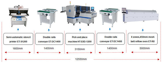 Máy làm đèn dải đèn LED Magnetic Linear Motor LED Lamp Tube Strip Light Making Machine Mô-đun kép 90000CPH 8KW