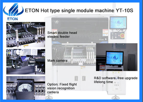 Máy lắp ráp PCB LED công suất 45000 thông minh Máy chọn vị trí SMT với 10 đầu