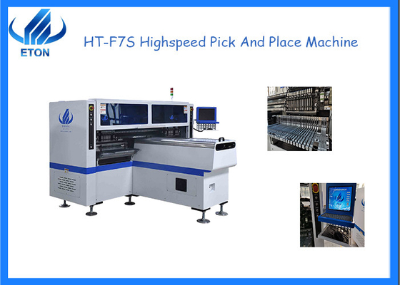 HT-F7S Máy lắp đặt SMT 68 Trạm cấp 34 vòi cho PCB dày 0,5-5mm