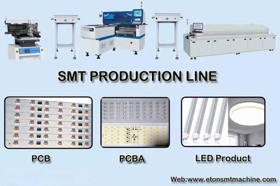 Máy lắp đặt HT-E8S-1200 SMT: 0,5-5mm PCB, 45000CPH, Vision+Mark Correction