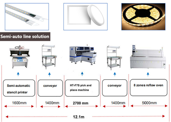 Tube Light T5 T6 T8 T9 T10 180000 CPH SMT Pick And Place Machine 5mm Độ cao gắn