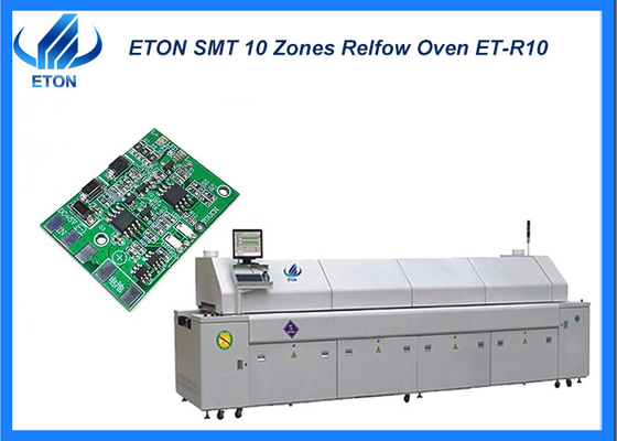 Đường dây SMT Oven Mesh với chuỗi 10 vùng sưởi ấm SMT Machine