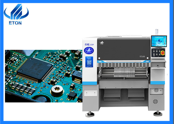 10 Máy lắp đặt SMT điều khiển chân không đầu với 52 trạm cấp thức ăn cho điện