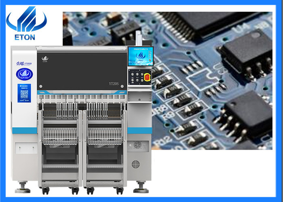 Máy sản xuất sản phẩm điện tử Máy chọn và đặt máy SMT 20 đầu với 98000CPH