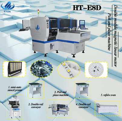 Máy lắp đặt SMT hệ thống cấp dữ liệu liên tục với tốc độ lắp đặt 90000 CPH và mô-đun kép