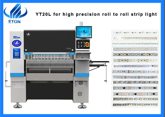 Máy SMT chính xác cho bộ lắp ráp dải LED mềm 0201 Component Capable