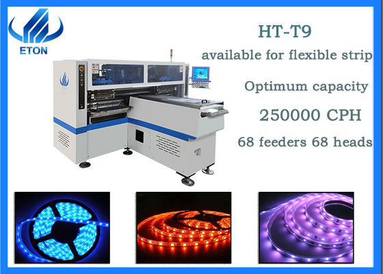 250mm * bất kỳ chiều dài nào PCB 5 máy ảnh kỹ thuật số 250000CPH dẫn dải linh hoạt Máy gắn SMT